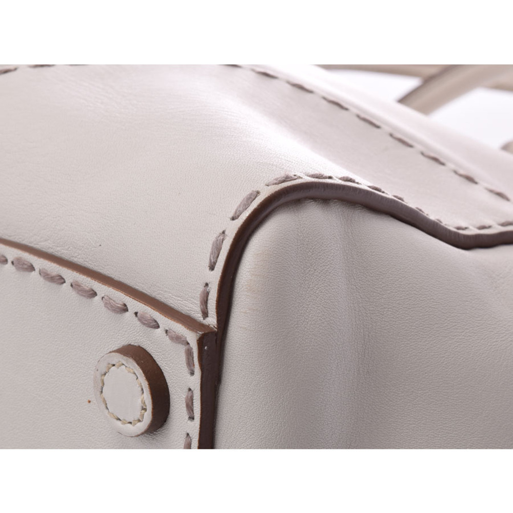Prada Handbag White Card Calfskin Strap - Picture 6 of 11